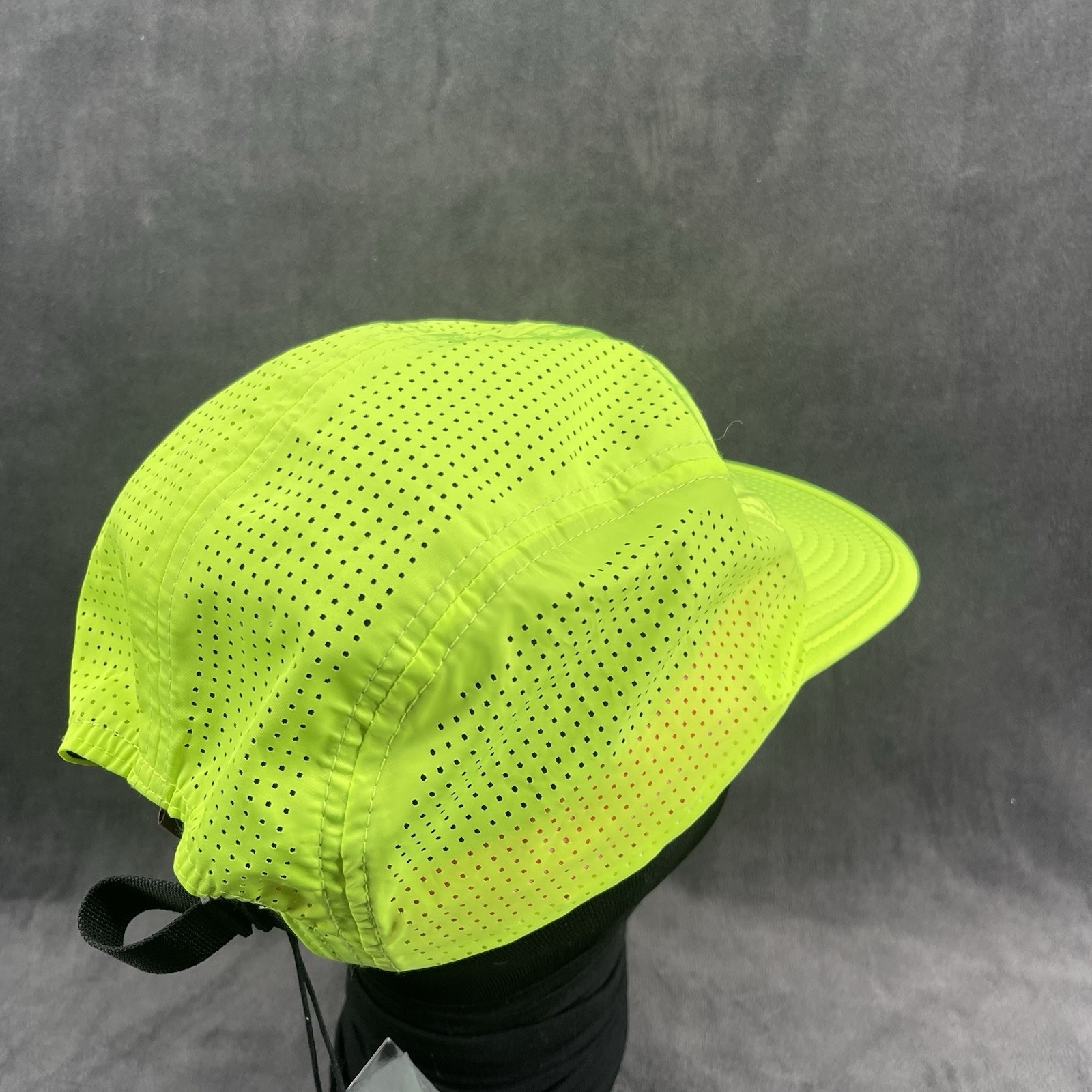 Party Pace Neon Green Running Cap Nwt 5 Panel Performance Race Hat — image 3 of 5
